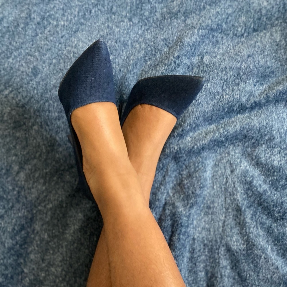 Pretty Chic embellished pumps - Denim